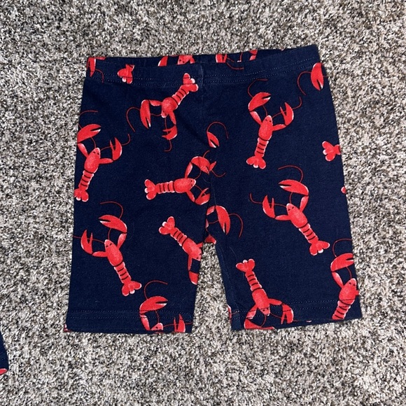 Carters Brand “Just One You” Blue & Red Lobster Pajamas Size 4T Great Condition - Picture 5 of 7